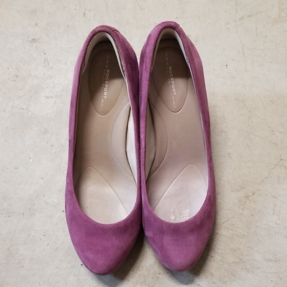 Rockport Suede Wedge Pump